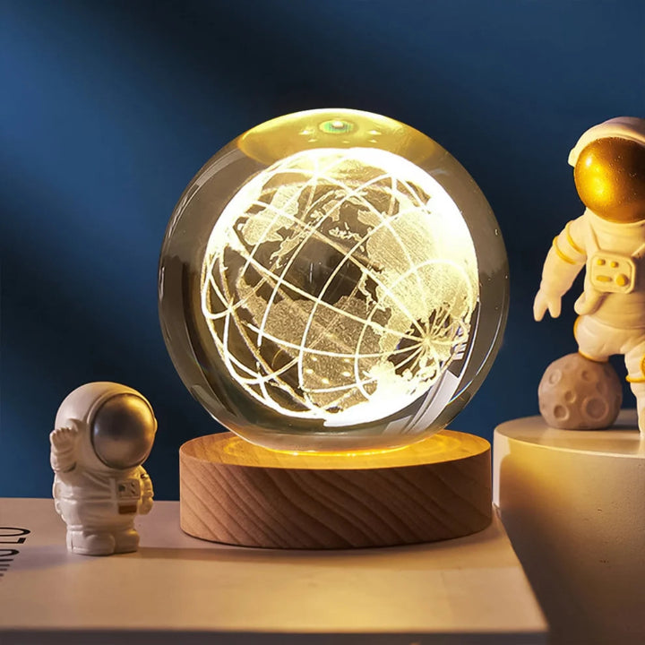 Globevia – 3D Illuminated World Crystal