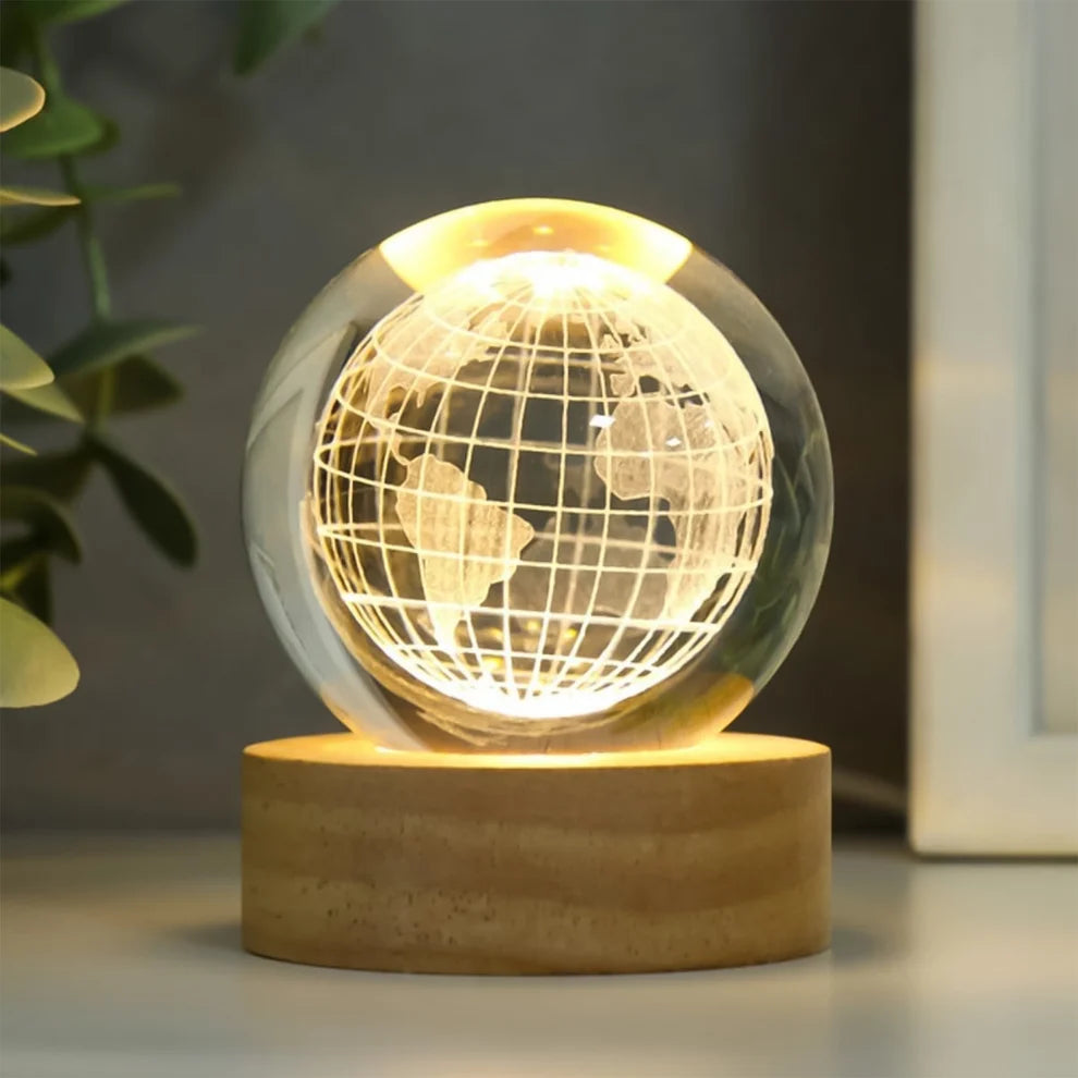 Globevia – 3D Illuminated World Crystal