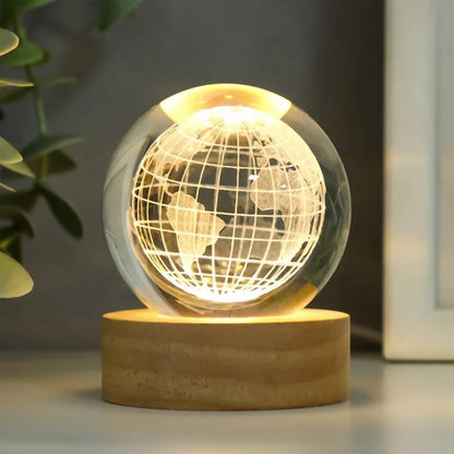 Globevia – 3D Illuminated World Crystal