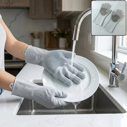 Scrubora – Reusable 2-in-1 Cleaning Gloves (2 Pairs)