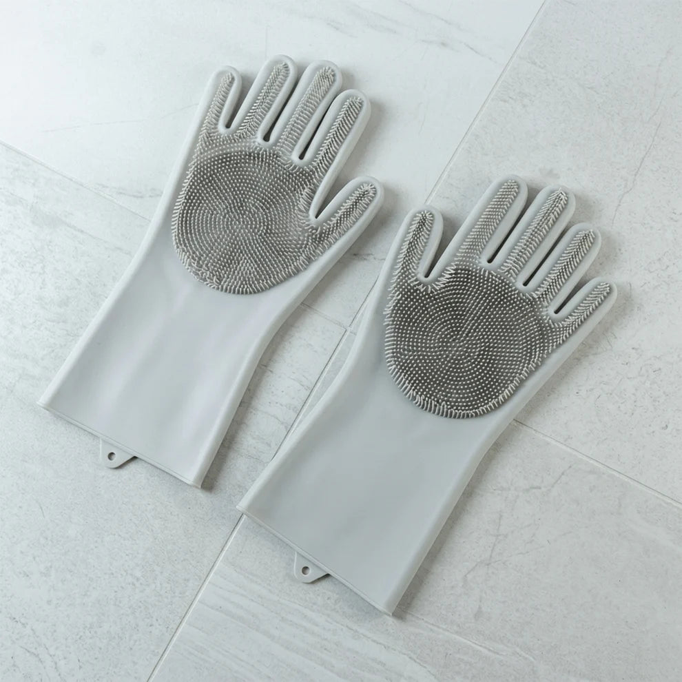 Scrubora – Reusable 2-in-1 Cleaning Gloves (2 Pairs)