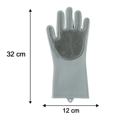 Scrubora – Reusable 2-in-1 Cleaning Gloves (2 Pairs)