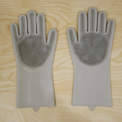 Scrubora – Reusable 2-in-1 Cleaning Gloves (2 Pairs)